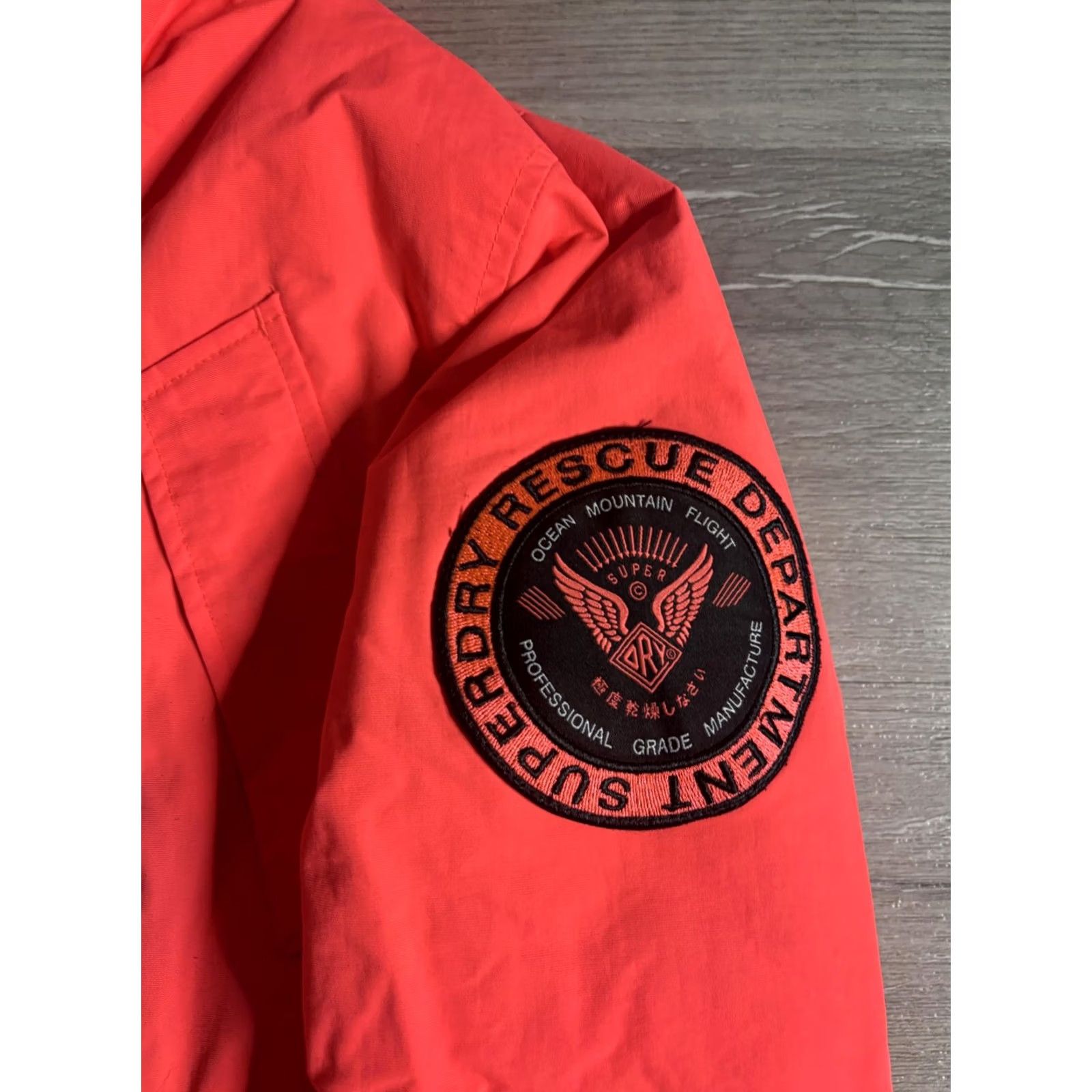 Superdry VINTAGE? No. Superdry Jacket Womens 6 Orange Rescue Coral Hooded Faux Fur Lined Parka Ski Size M / US 6-8 / IT 42-44 - 2 Thumbnail