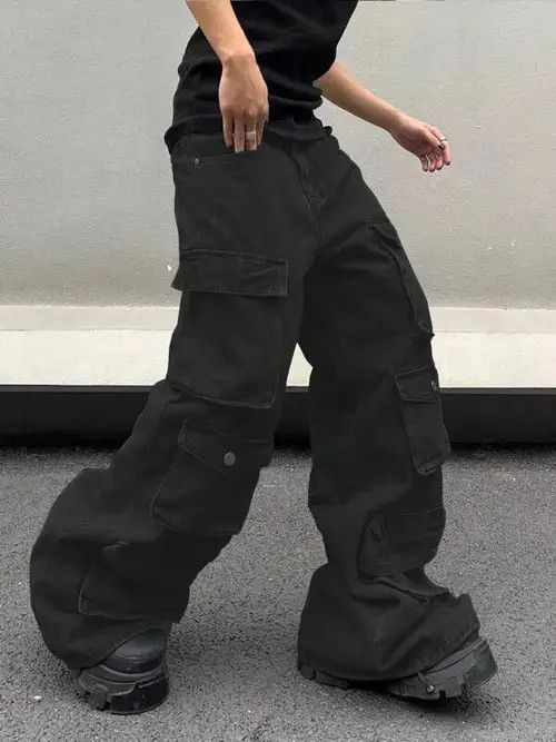 Jean Kuroda x Kita Cargo Vintage Wide Leg Workwear Jeans Premium Size US 32 / EU 48 - 1 Thumbnail