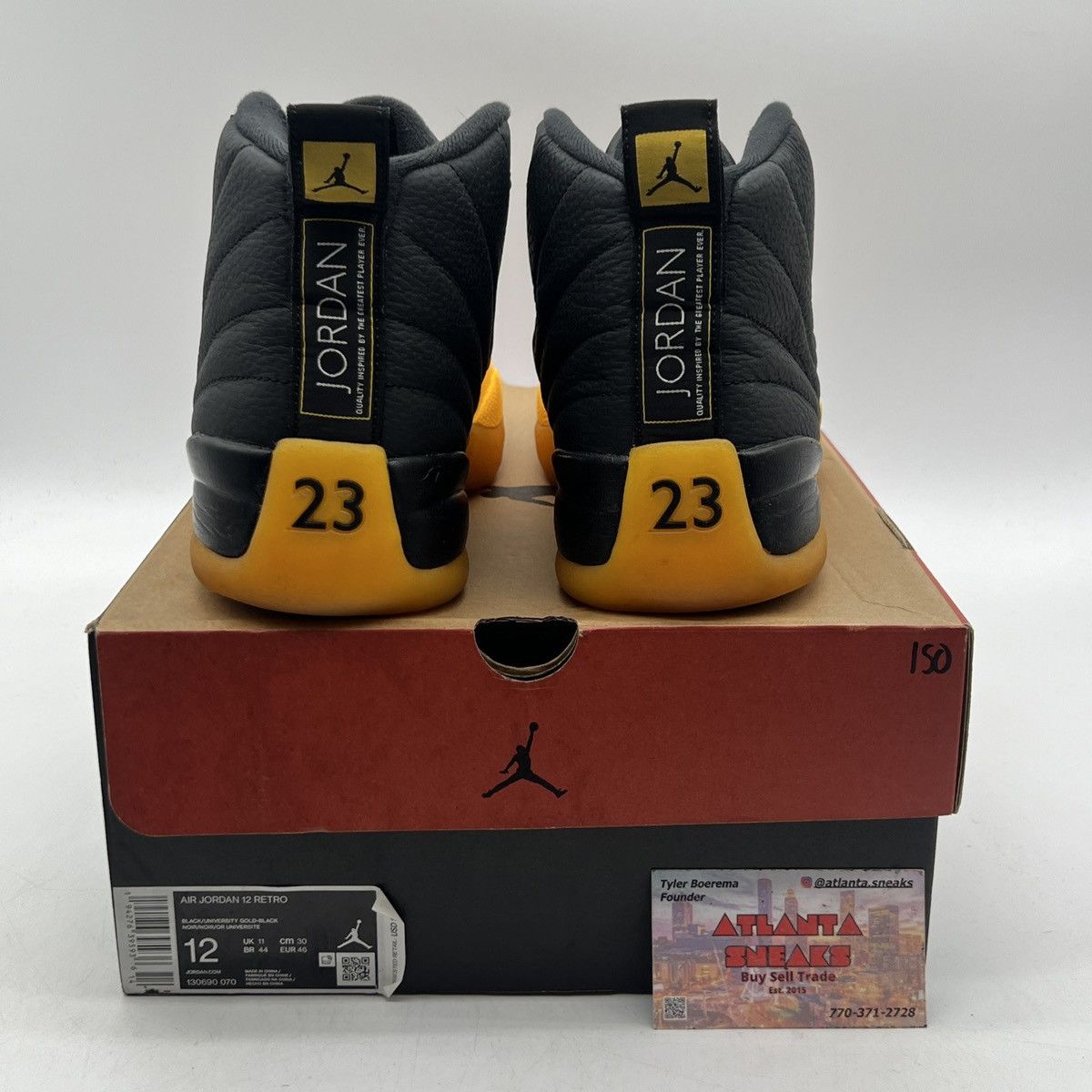 Jordan Brand Air Jordan 12 University Gold Size US 12 / EU 45 - 3 Thumbnail