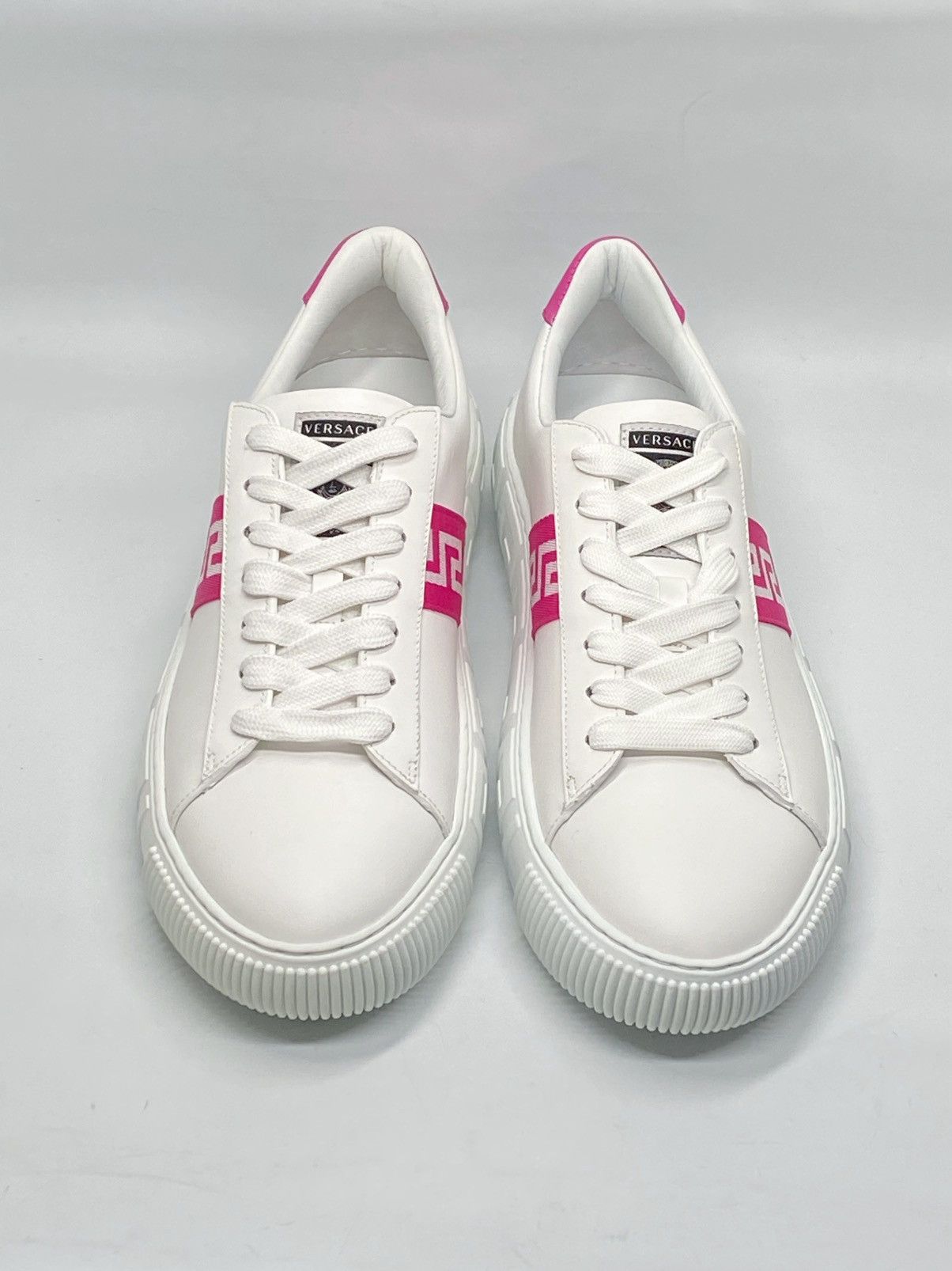 Versace Versace Greca Logo Leather Sneakers size 40 Size US 10 / IT 40 - 3 Thumbnail