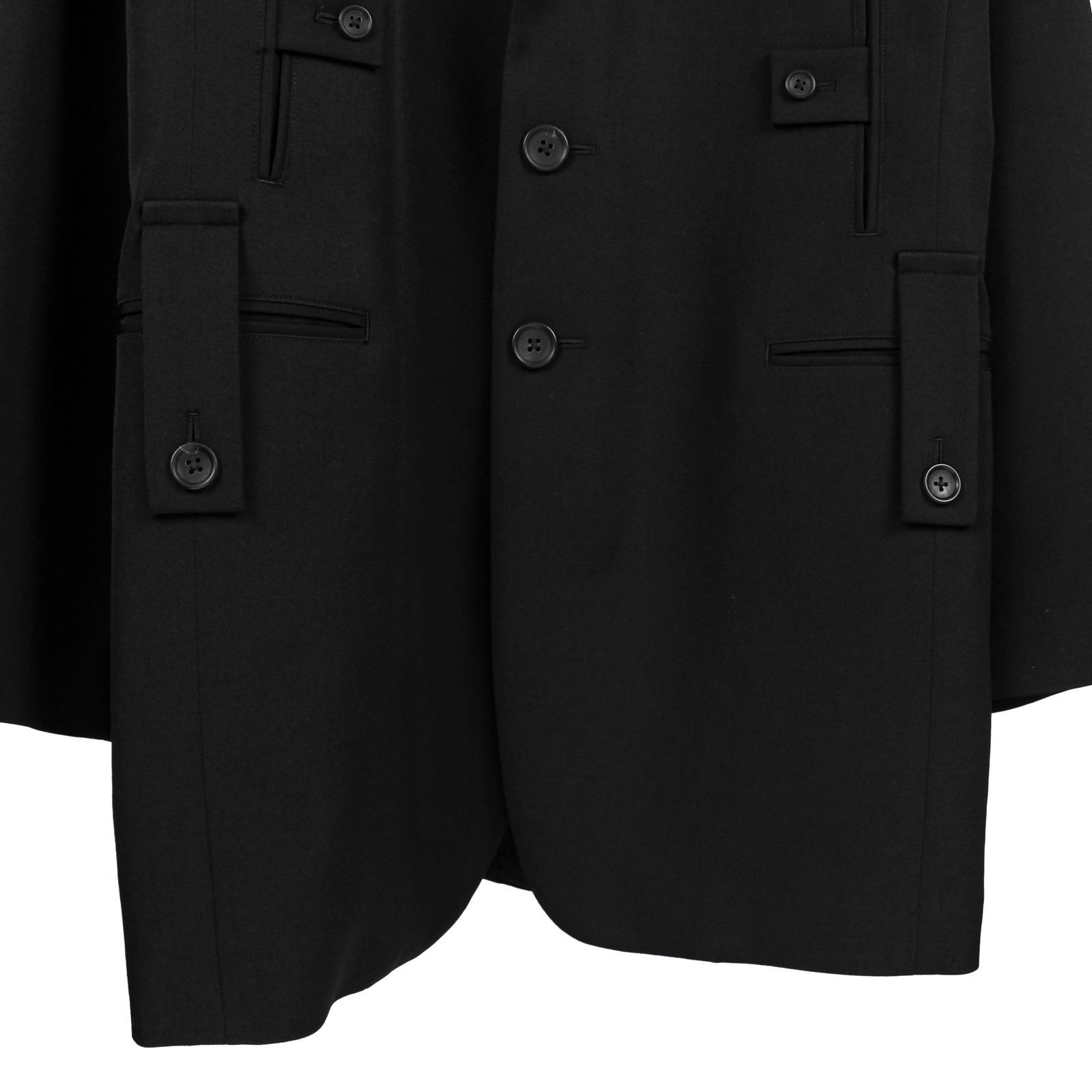 Yohji Yamamoto Yohji Yamamoto Pour Homme W/Gabardine LAPEL BUTTON 5PK JKT Size US L / EU 52-54 / 3 - 4 Thumbnail