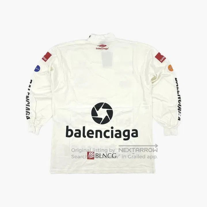 Balenciaga Balenciaga FW23 Logo Print Long Sleeve T. Size US M / EU 48-50 / 2 - 3 Thumbnail