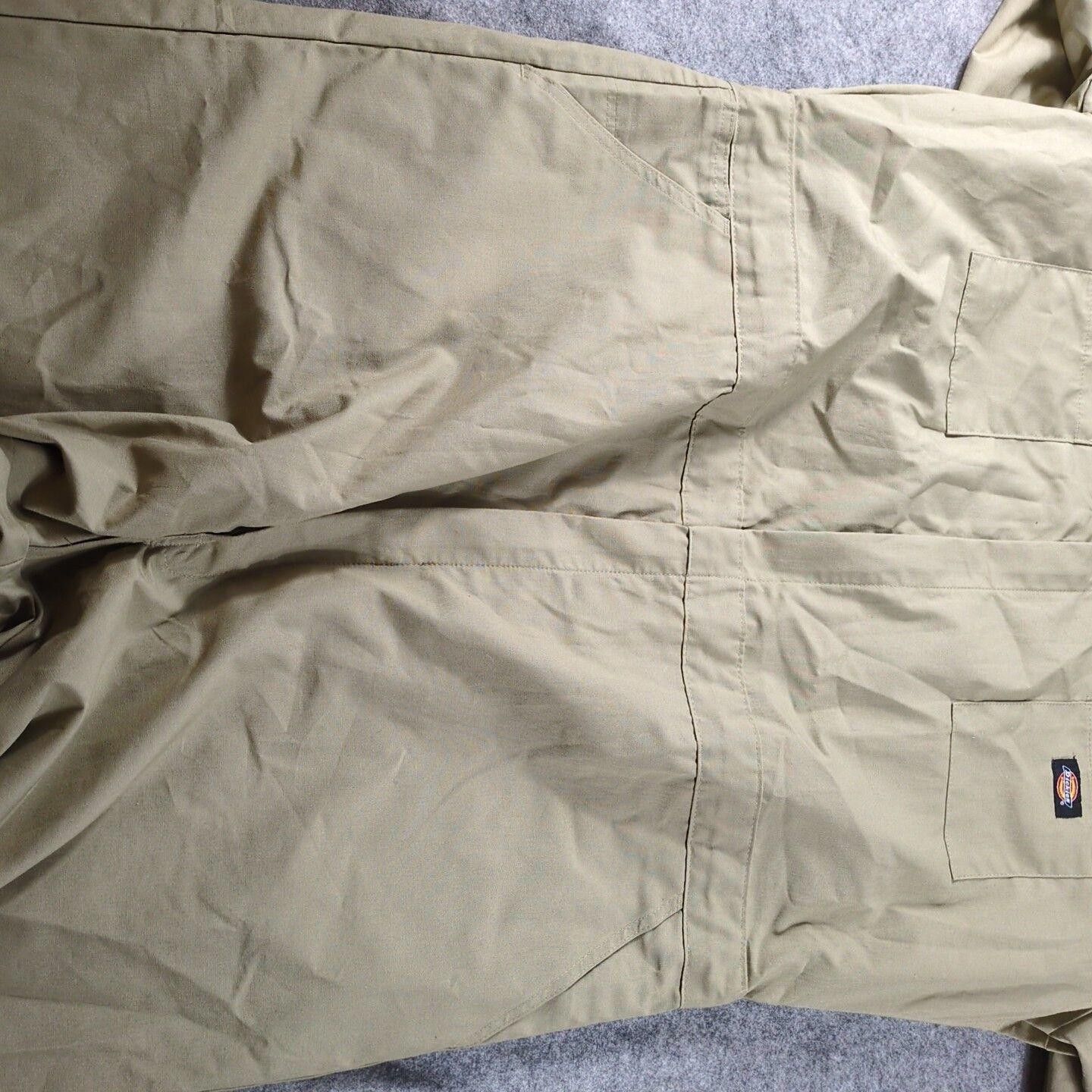 Dickies Dickies Coveralls Men XXL Tall S/S Tan Beige Workwear Size ONE SIZE - 5 Thumbnail
