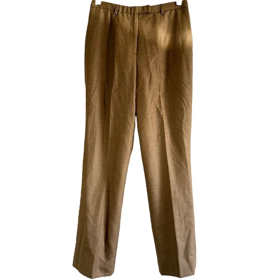 Pendleton Petite Dress Pant Pleated Straight 100% Wool Tan 6