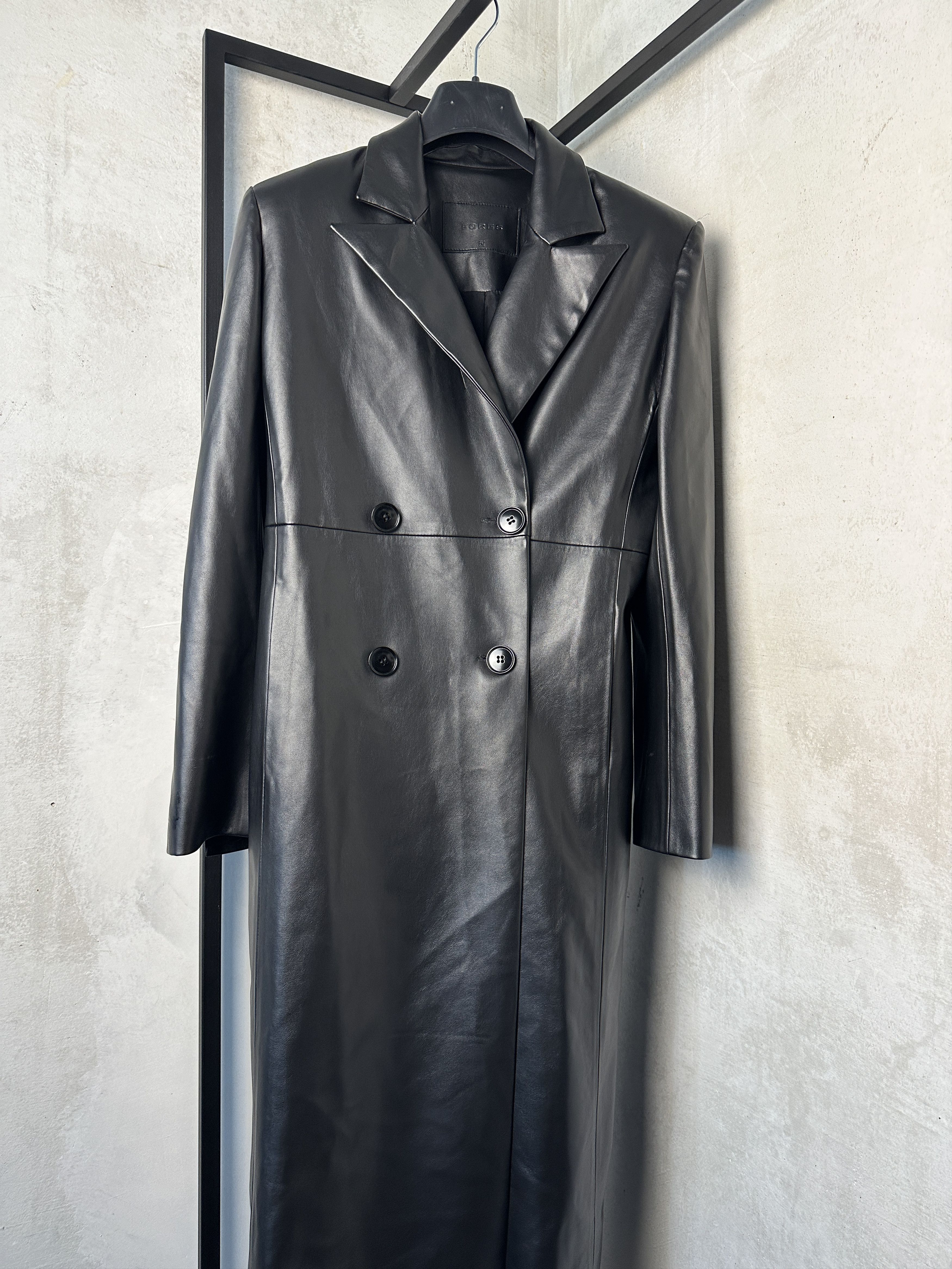 Other Vegan Leather Long Coat Size S / US 4 / IT 40 - 6 Thumbnail