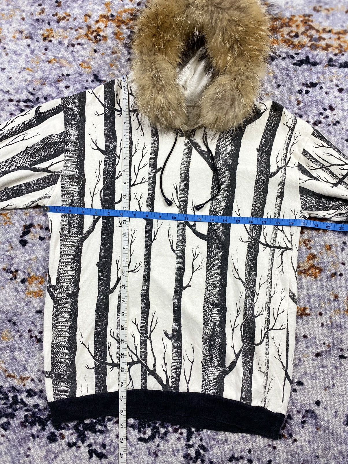 Japanese Brand VTG unknown fur hoodie all over print ifsixwasnine lgb style Size US M / EU 48-50 / 2 - 5 Thumbnail