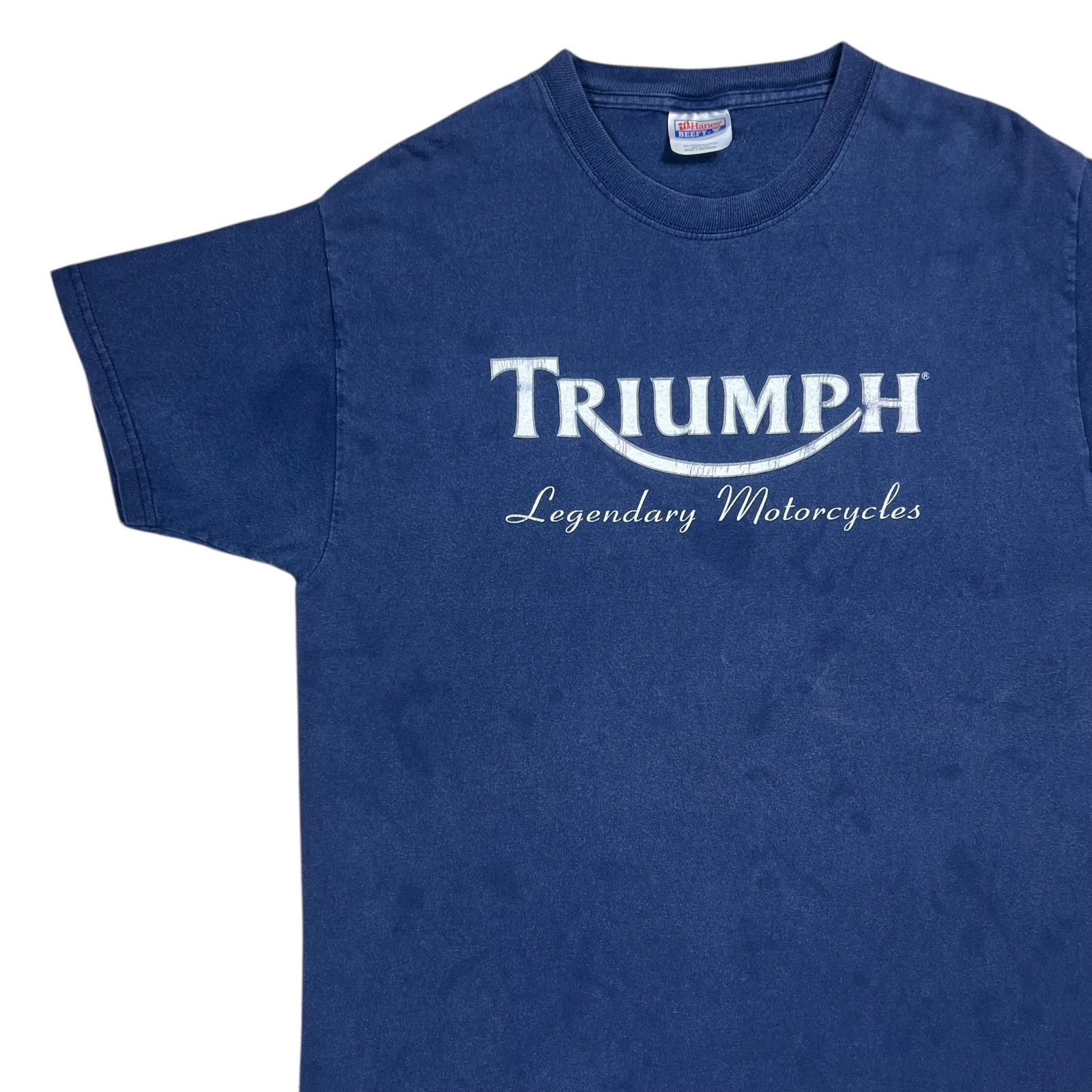 Hanes × Vintage Vintage 90s Triumph Legendary Motorycles faded biker tee (L) Size US L / EU 52-54 / 3 - 4 Thumbnail