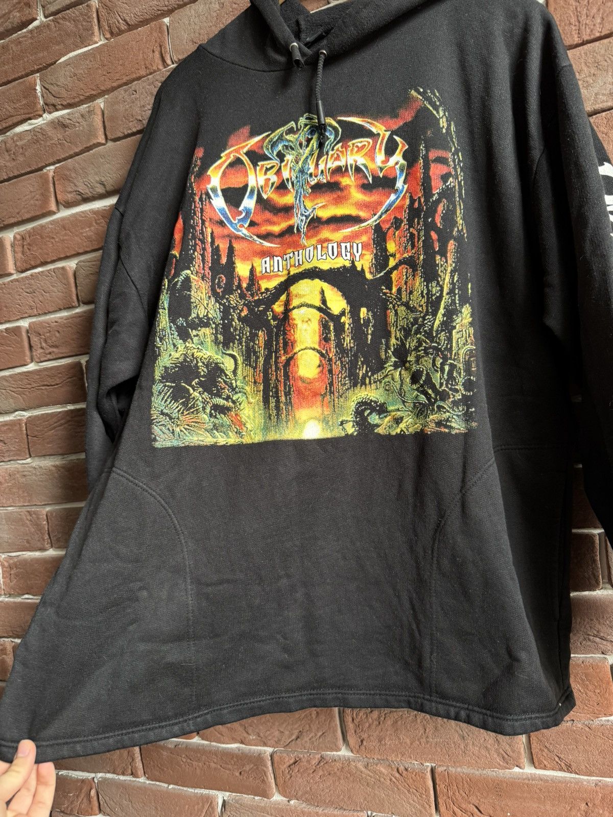 Band Tees 90s Obituary Anthology Vintage Death Metal Band Hoodie XL Size US L / EU 52-54 / 3 - 6 Thumbnail