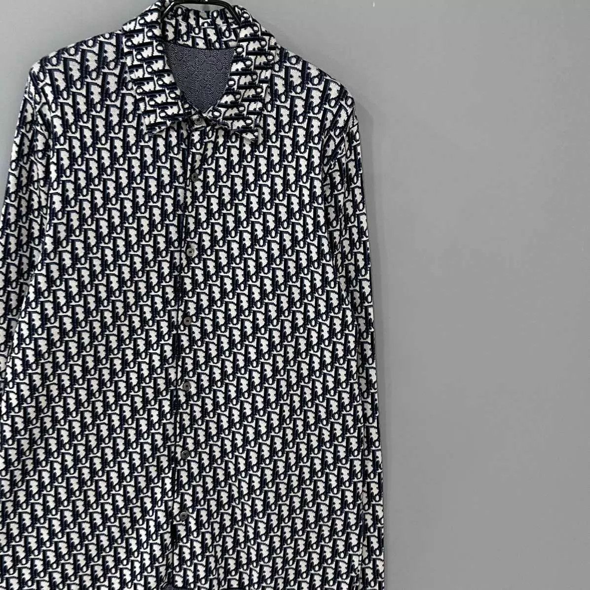 Dior Dior Oblique Knit Shirt men's S Size US S / EU 44-46 / 1 - 1 Thumbnail