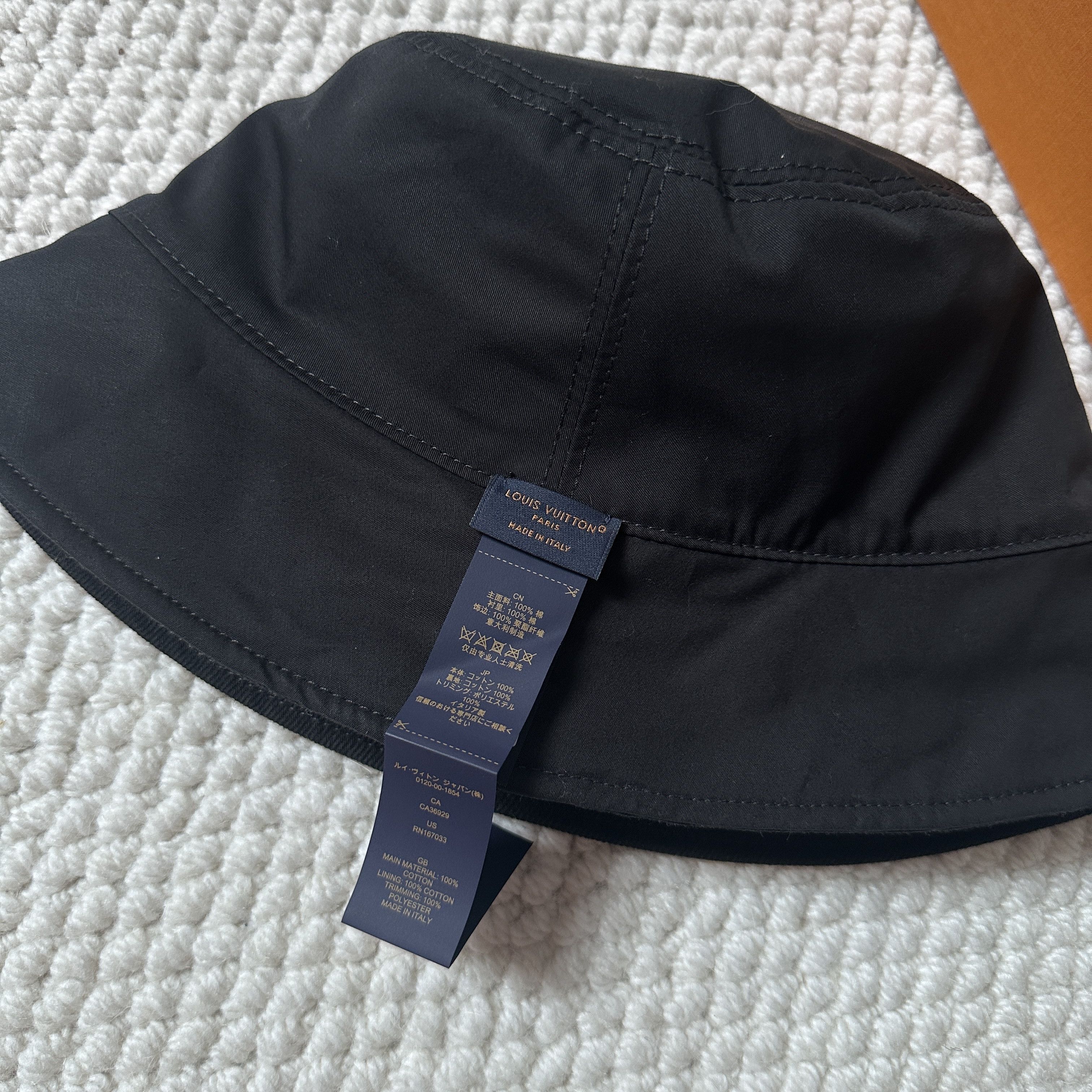 Louis Vuitton LV Blason Shading Denim Reversible Bucket Hat Size ONE SIZE - 7 Thumbnail