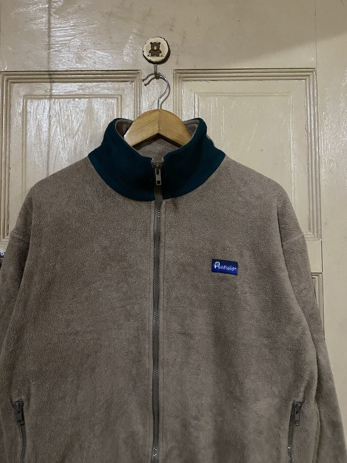 Penfield Vintage Penfield USA Polar Fleece Jacket - Tan & Green Size US M / EU 48-50 / 2 - 6 Thumbnail
