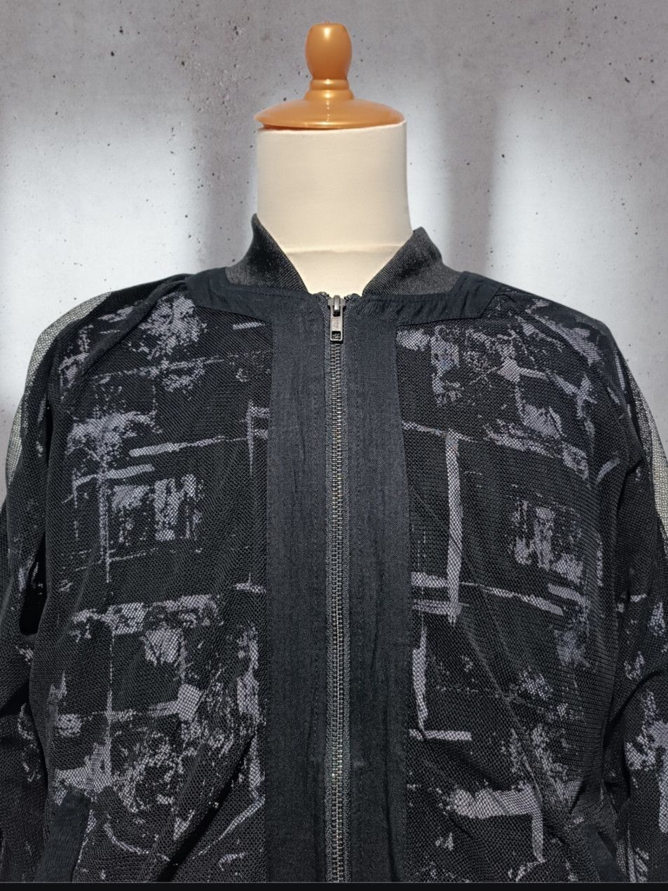 semanticdesign Sematic Design Zip-Up Mesh Bomber Art Lining Rayon Size US L / EU 52-54 / 3 - 4 Thumbnail
