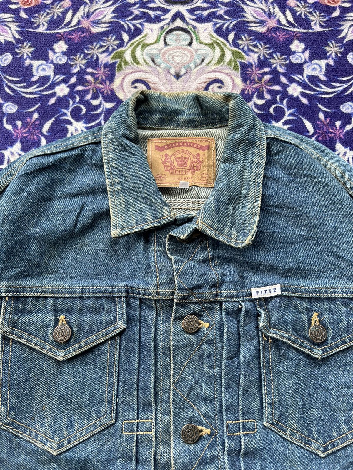 Japanese Brand Vintage Fittz Japanese Brand Indigo Denim Jacket Size US L / EU 52-54 / 3 - 5 Thumbnail