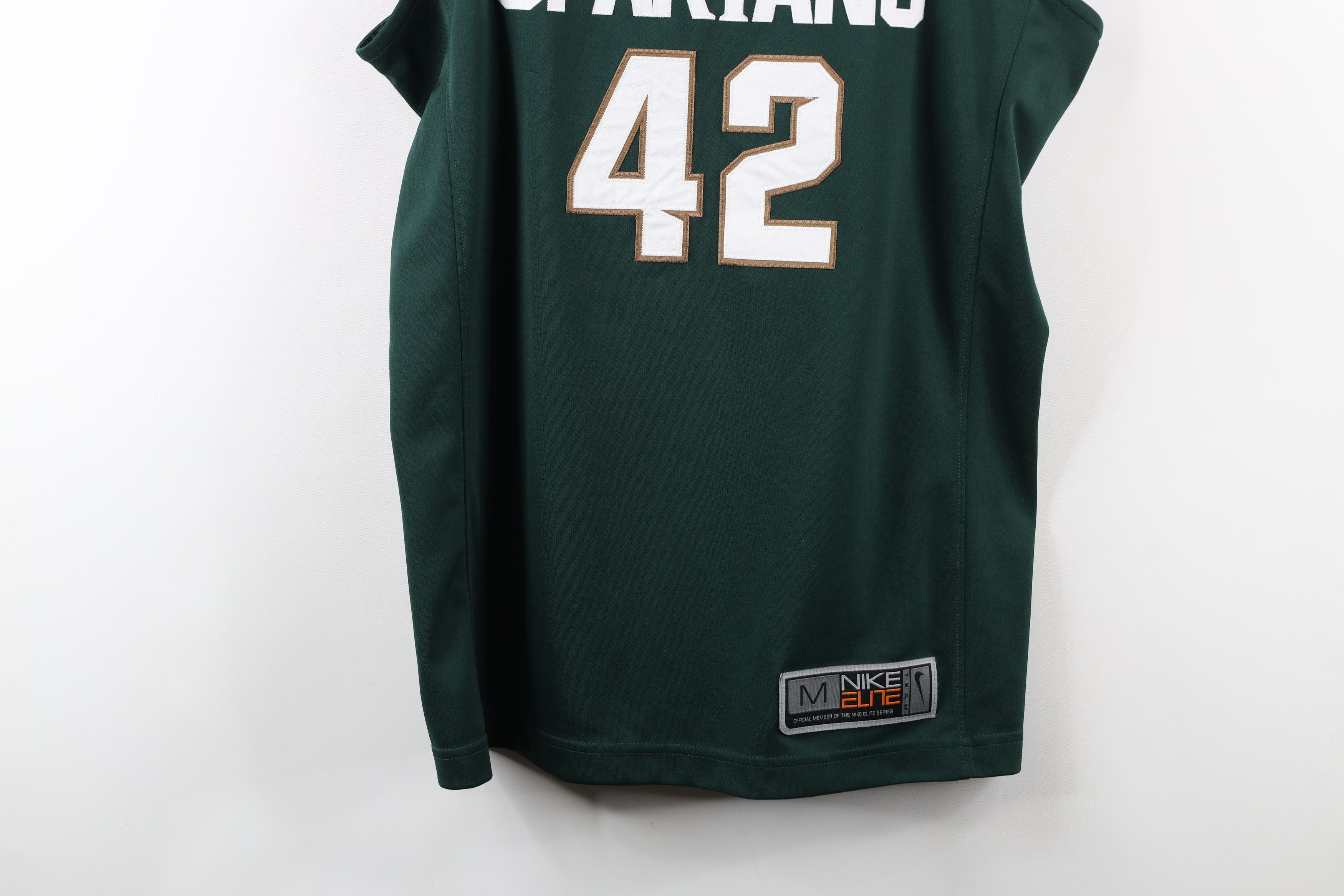 Nike Nike Elite State University Basketball Jersey Green #42 Size US M / EU 48-50 / 2 - 3 Thumbnail