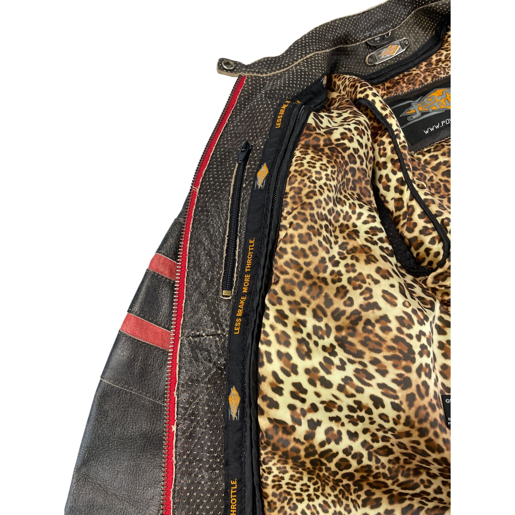 Other Power Trip Womens Brown Leather Motorcycle casual Jacket SKU Size L / US 10 / IT 46 - 14 Thumbnail