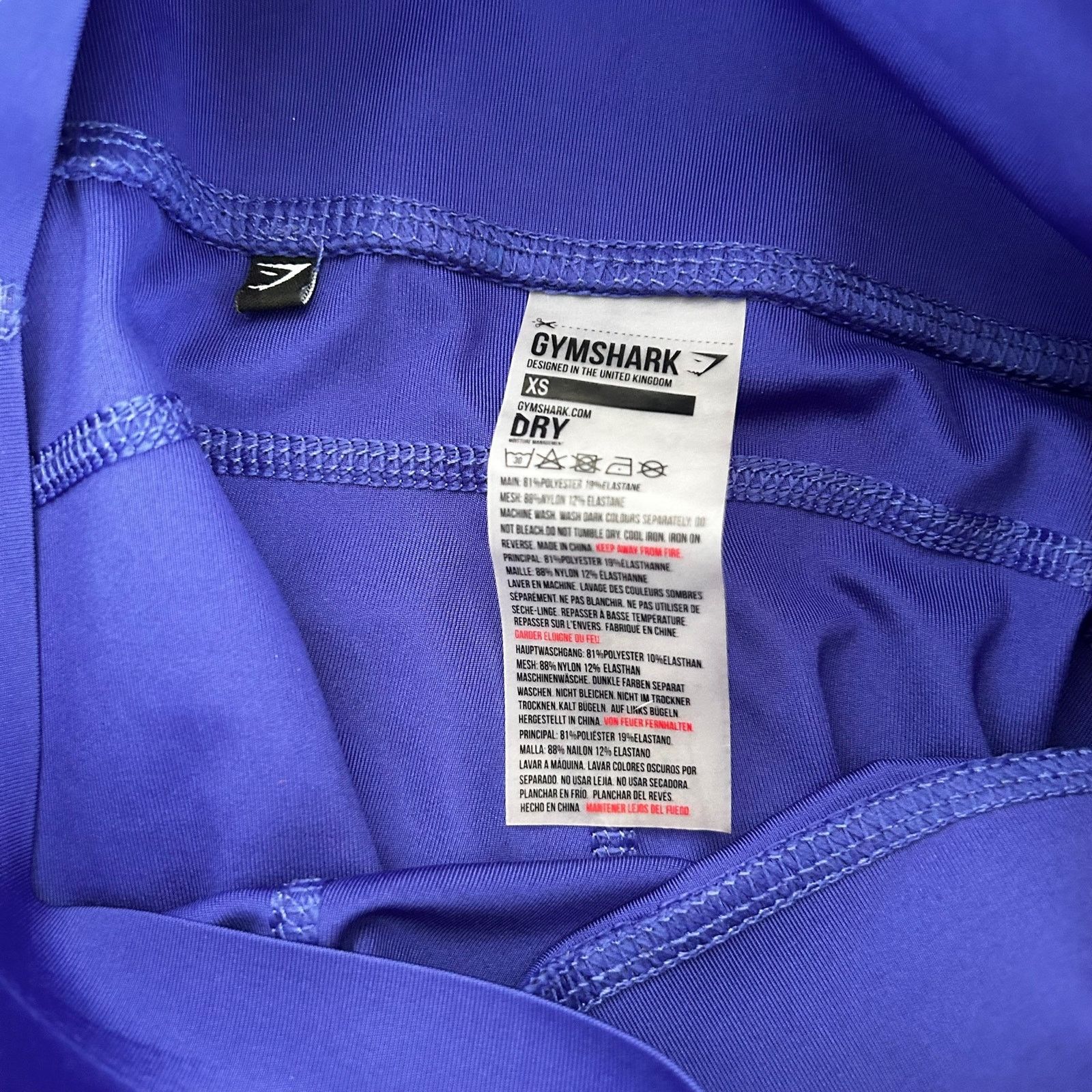 Gymshark Gymshark Purple Cropped Leggings Sz XS Size 26" / US 2 / IT 38 - 2 Thumbnail