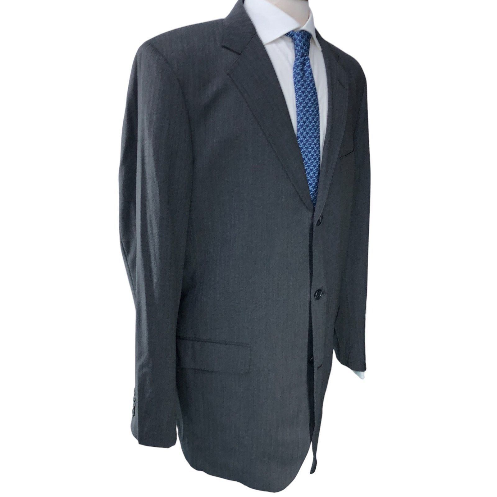 Southwick Southwick Men Sz 44XL Extra Long Suit 2 Piece *TINY FLAW Size 44L - 8 Thumbnail
