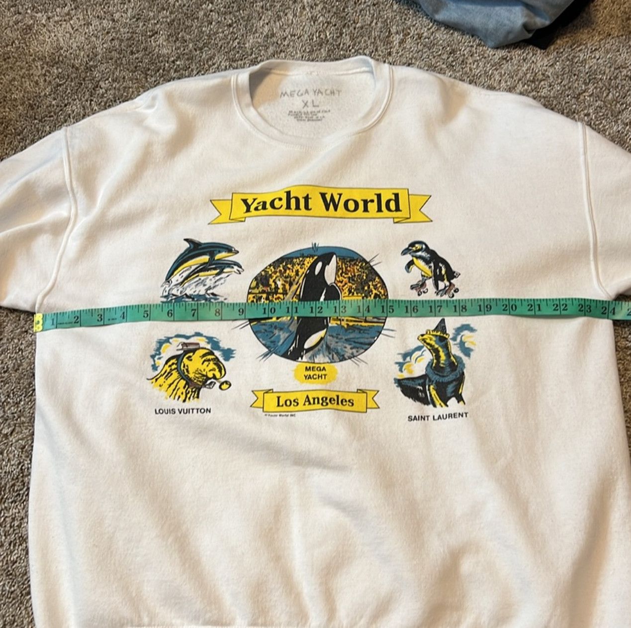 Mega Yacht Yacht World White Los Angeles SweatShirt Size US XL / EU 56 / 4 - 7 Thumbnail