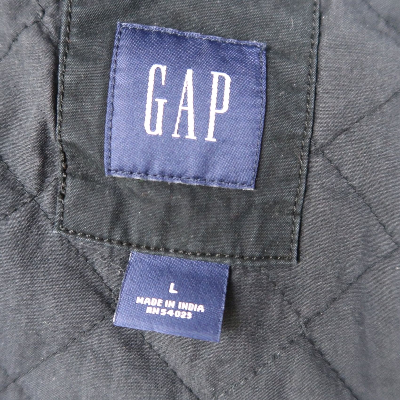 Gap VINTAGE GAP Racing Cafe Motorcycle Bomber Jacket Mens L Large Black 2000s Size US L / EU 52-54 / 3 - 7 Thumbnail