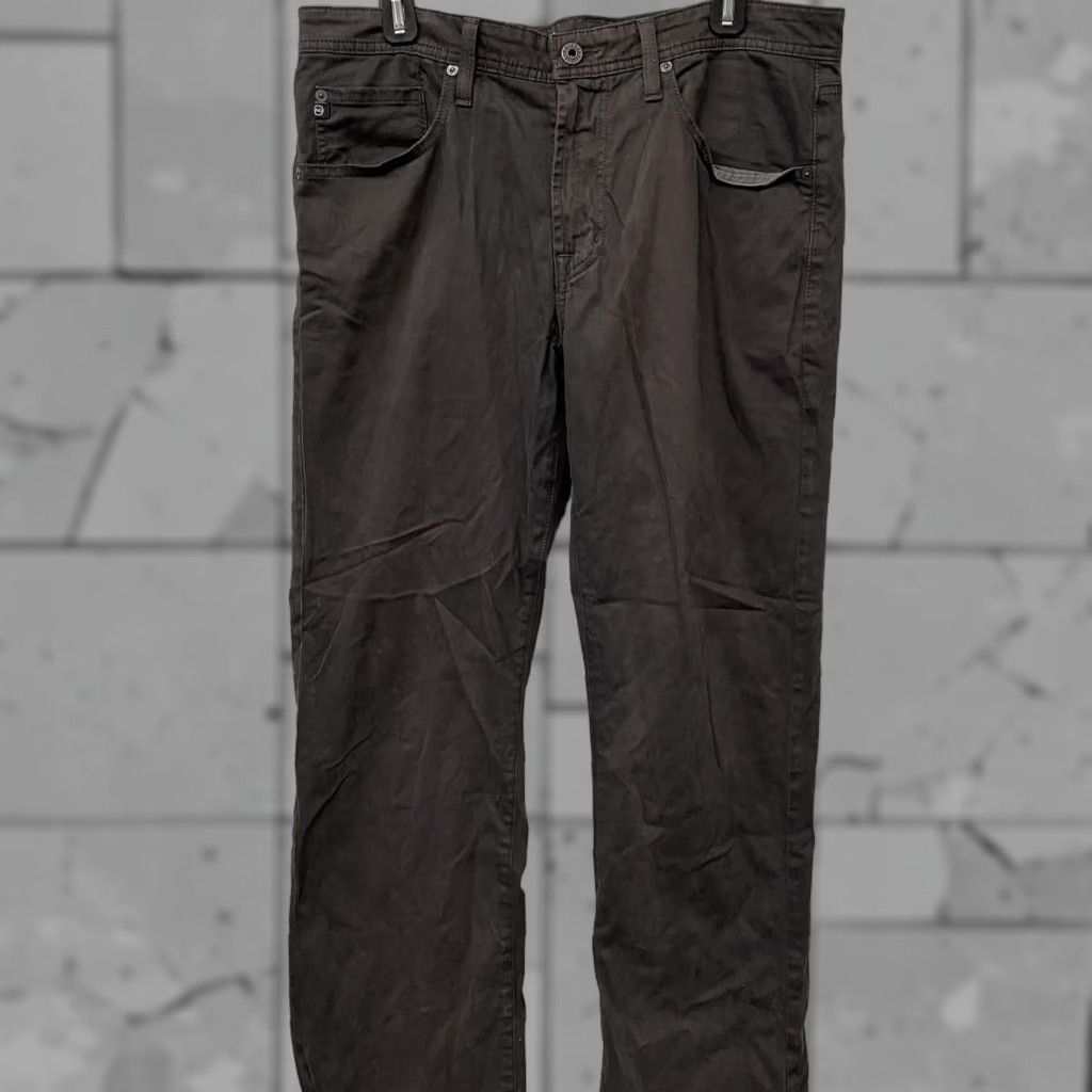 Vintage AG Adriano Goldschmied The Protege Straight Leg Pants Mens 34x31 Gray Dress Pants Size US 34 / EU 50 - 1 Thumbnail