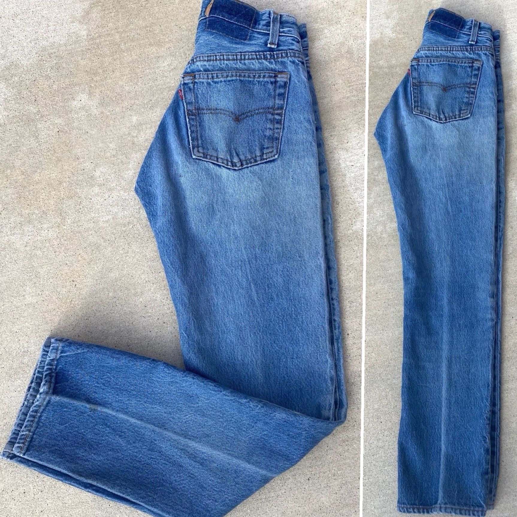 Levi's VINTAGE Levi’s 501 Jeans Worn Distressed USA Size W 28 L 34 Measure W 27 L 30.5 Levi's 501 Jeans Mens Denim Distressed USA Vintage 90s? Size US 28 / EU 44 - 2 Thumbnail