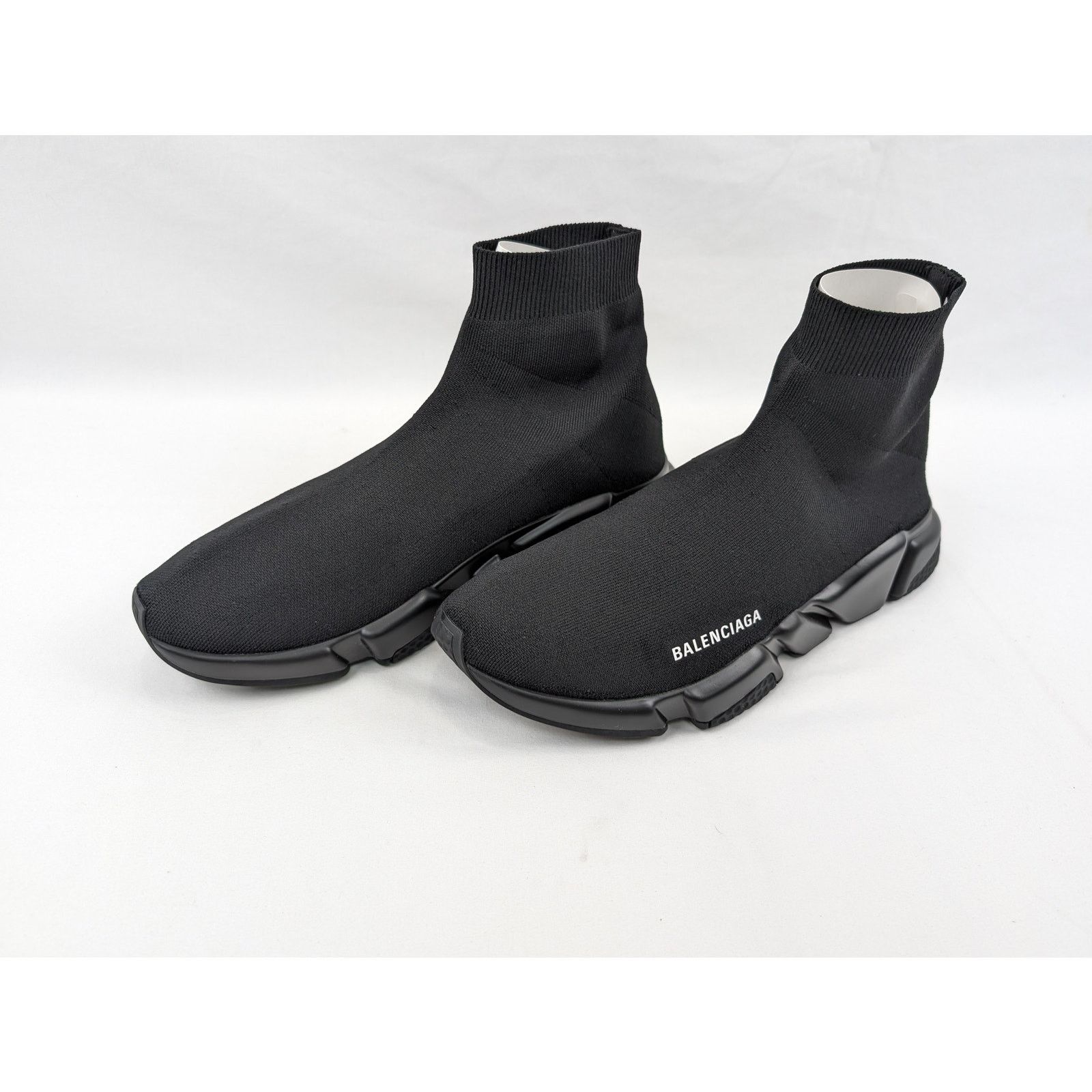 Balenciaga o1rshd1 New Rec.Knit Speed LT Sneakers in Black Size US 9 / EU 42 - 15 Thumbnail