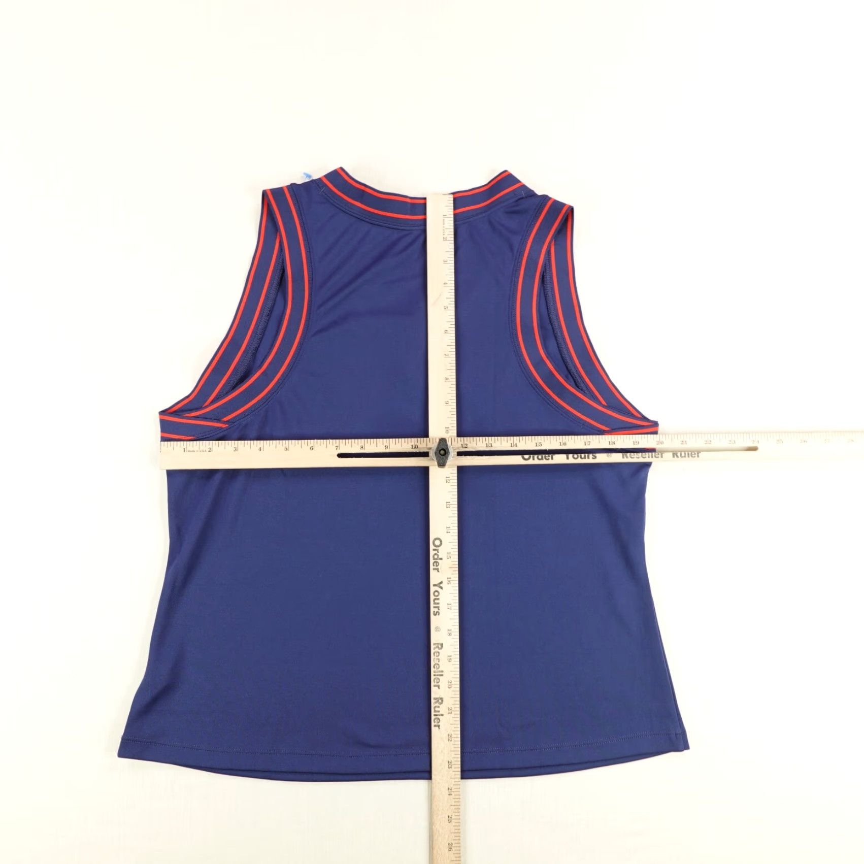 Nike Nike Shirt Womens XL Blue Red Slam Court Tennis Dri Fit Tank Top Sleeveless Gym Size XL / US 12-14 / IT 48-50 - 7 Thumbnail