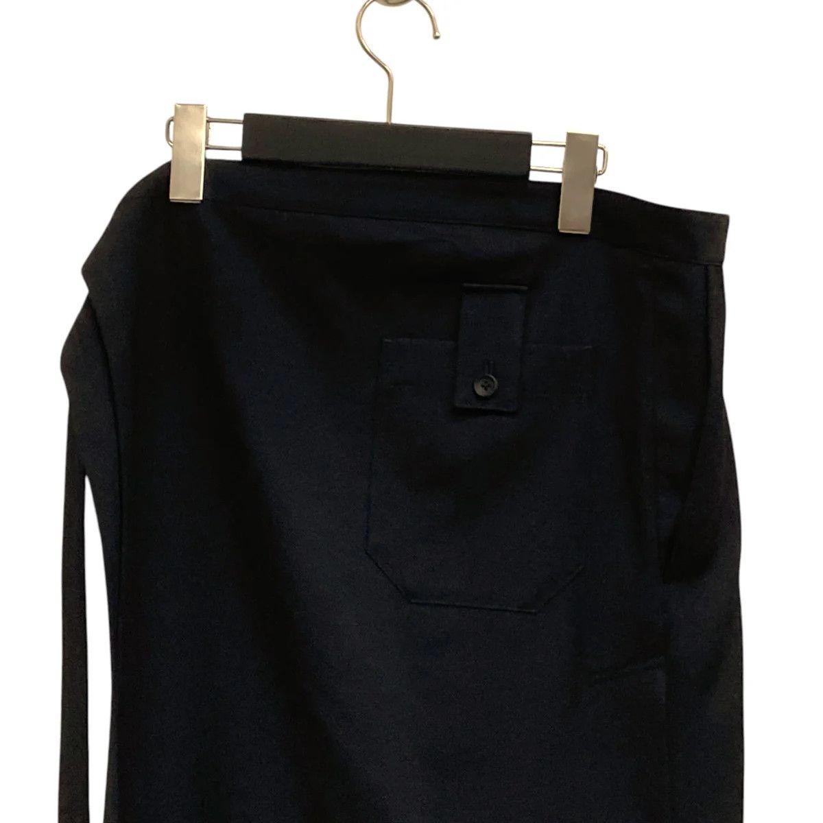 Yohji Yamamoto Pour Homme wool gabardine pleated skirt pants HX-S07-100 Size US 35 - 4 Thumbnail
