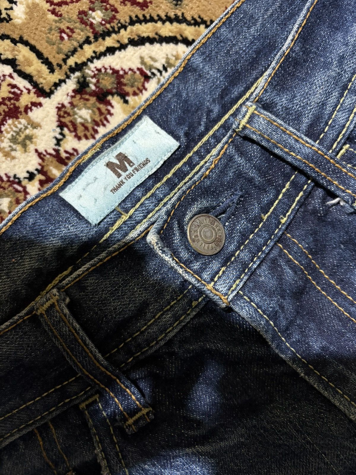 Kapital MTYF Japan Kapital Style Selvedge Patchwork Distress Jeans Size US 30 / EU 46 - 13 Thumbnail