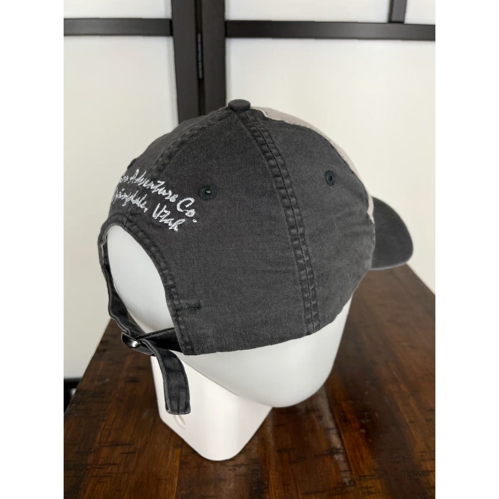 Vintage VINTAGE Pacific Headwear Hat cap Strap Back Adult One Size Gray Stretch Cotton Blend Size ONE SIZE - 7 Thumbnail