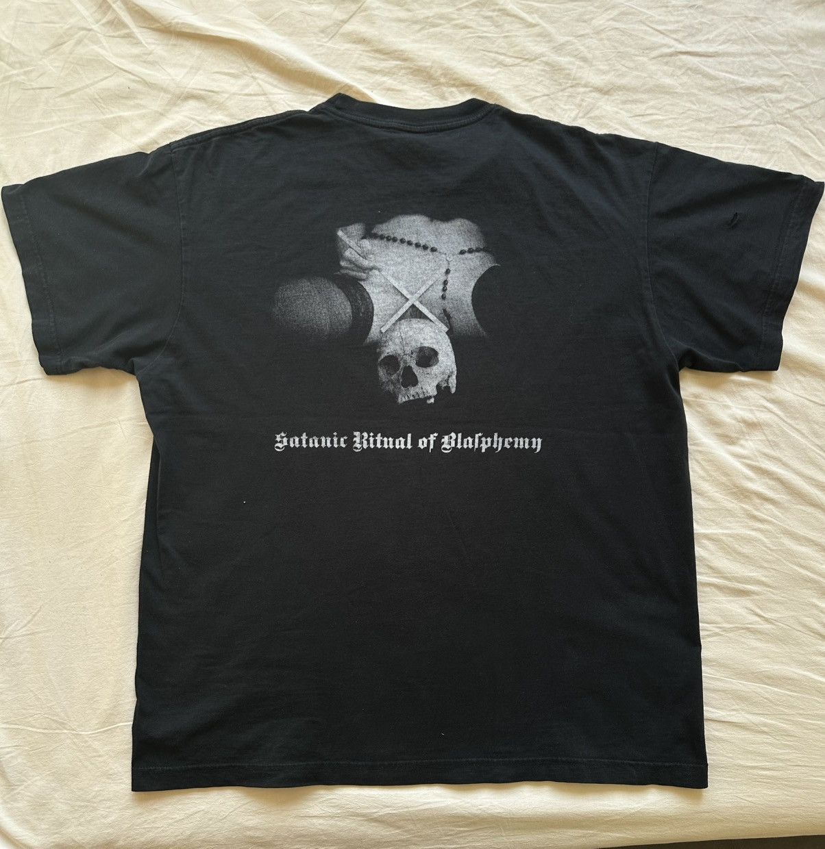 Band Tees Besatt Hail Lucifer 1999 vintage t-shirt pussy/cunt Size US L / EU 52-54 / 3 - 2 Thumbnail