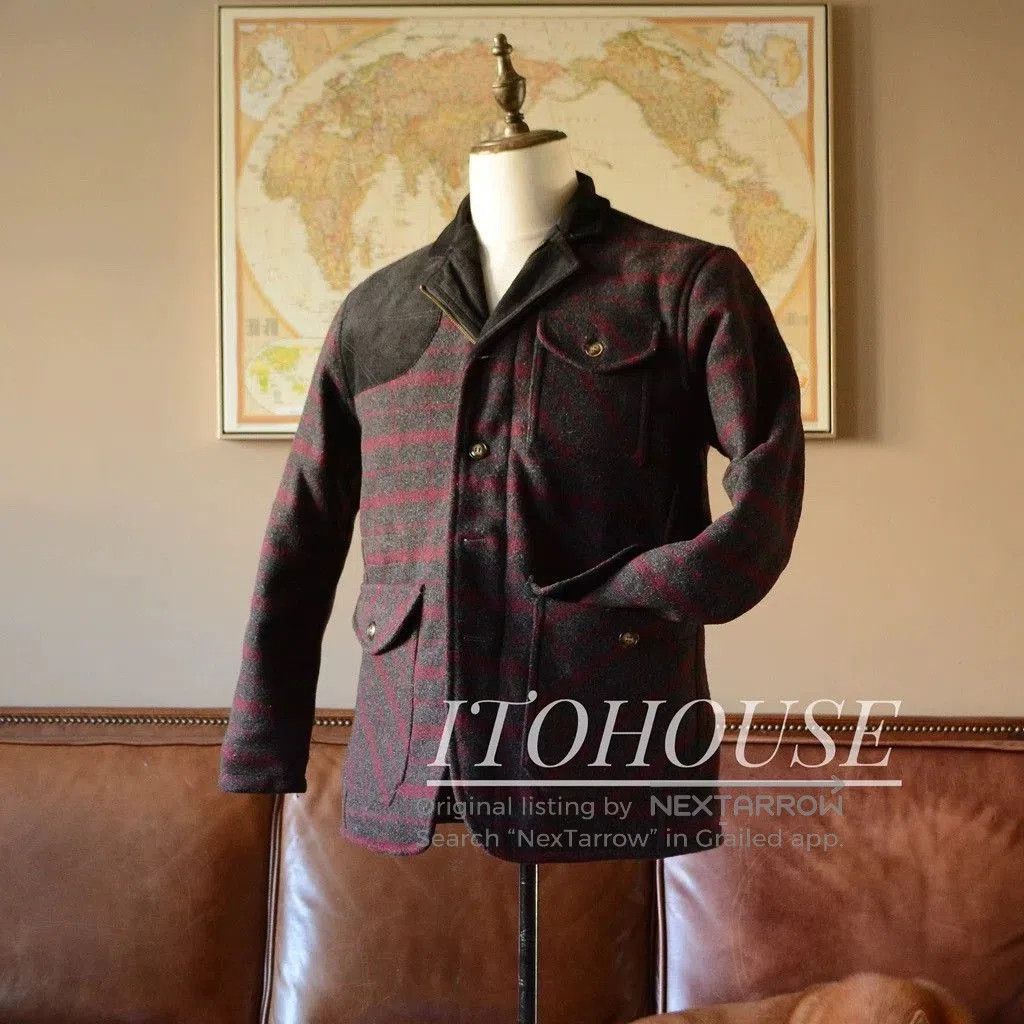 THE H.W.DOG&CO. OLD DOG 23OZ Heavyweight Plaid Wool Jacket. Size US XXS / EU 40 - 1 Thumbnail