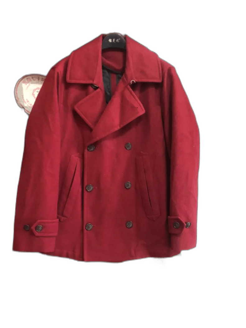 Emporio Armani Giorgio Armani Wool Double-Breasted Coat Size US L / EU 52-54 / 3 - 1 Thumbnail