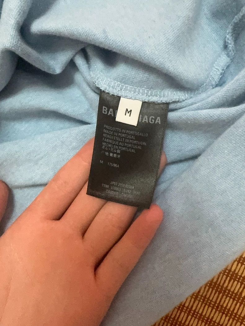 Balenciaga Balenciaga Haze Blue Cola Short Sleeve Size US M / EU 48-50 / 2 - 2 Thumbnail