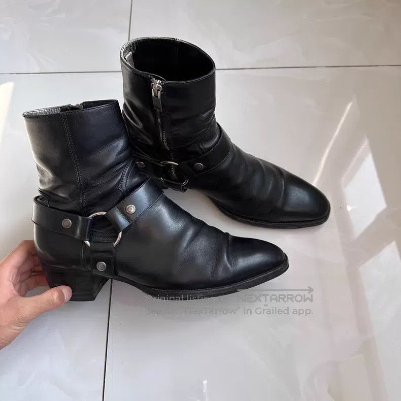 Saint Laurent Paris Saint Laurent Paris Buckle Chelsea Boots Size US 8.5 / EU 41-42 - 7 Thumbnail