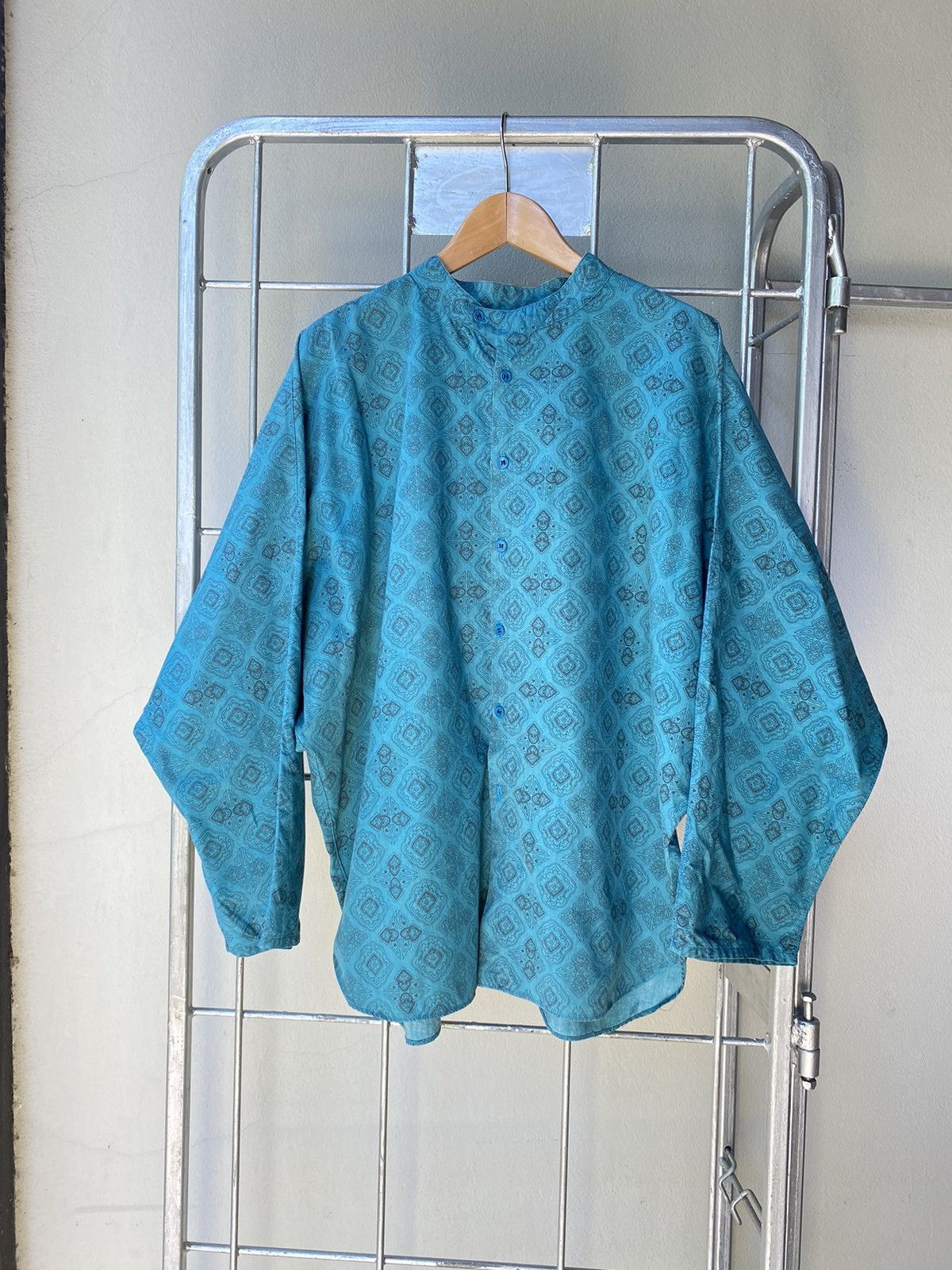 Marithe + Francois Girbaud MARITHE FRANCOIS GIRBAUD Geometric Button-Up Printed Shirt Size US M / EU 48-50 / 2 - 1 Thumbnail