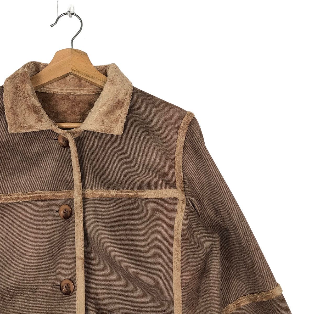 Japanese Brand 🔥90’s Shearling Mink Fur Jacket Issey Miyake Japan Design Size US L / EU 52-54 / 3 - 5 Thumbnail