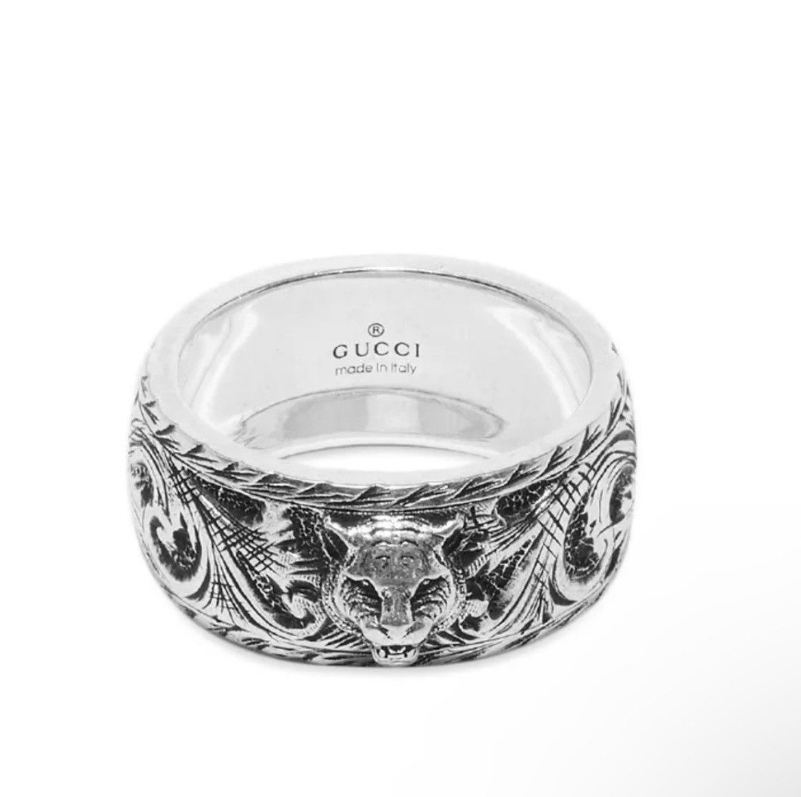Gucci Gucci Feline Head Sterling Silver Ring Size ONE SIZE - 1 Thumbnail