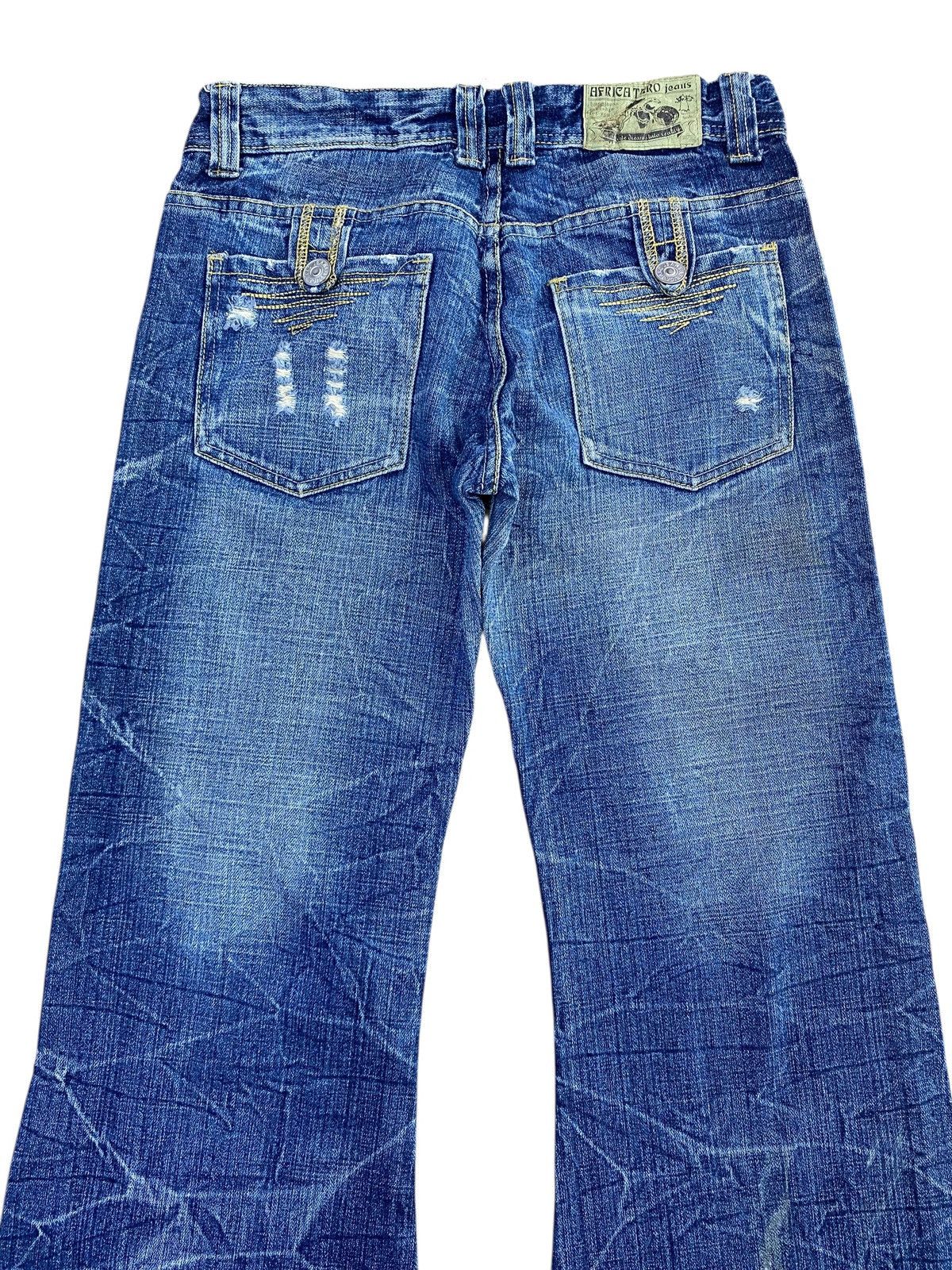 Other Africataro Brand Thunder Faded Wash Style Flare Jeans Size US 28 / EU 44 - 4 Thumbnail