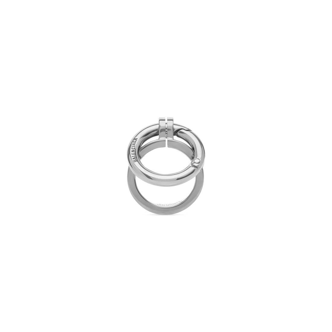 Balenciaga o1bcso1str0625 Size: OS / Utility 2.0 Ring in Silver Size ONE SIZE - 2 Thumbnail
