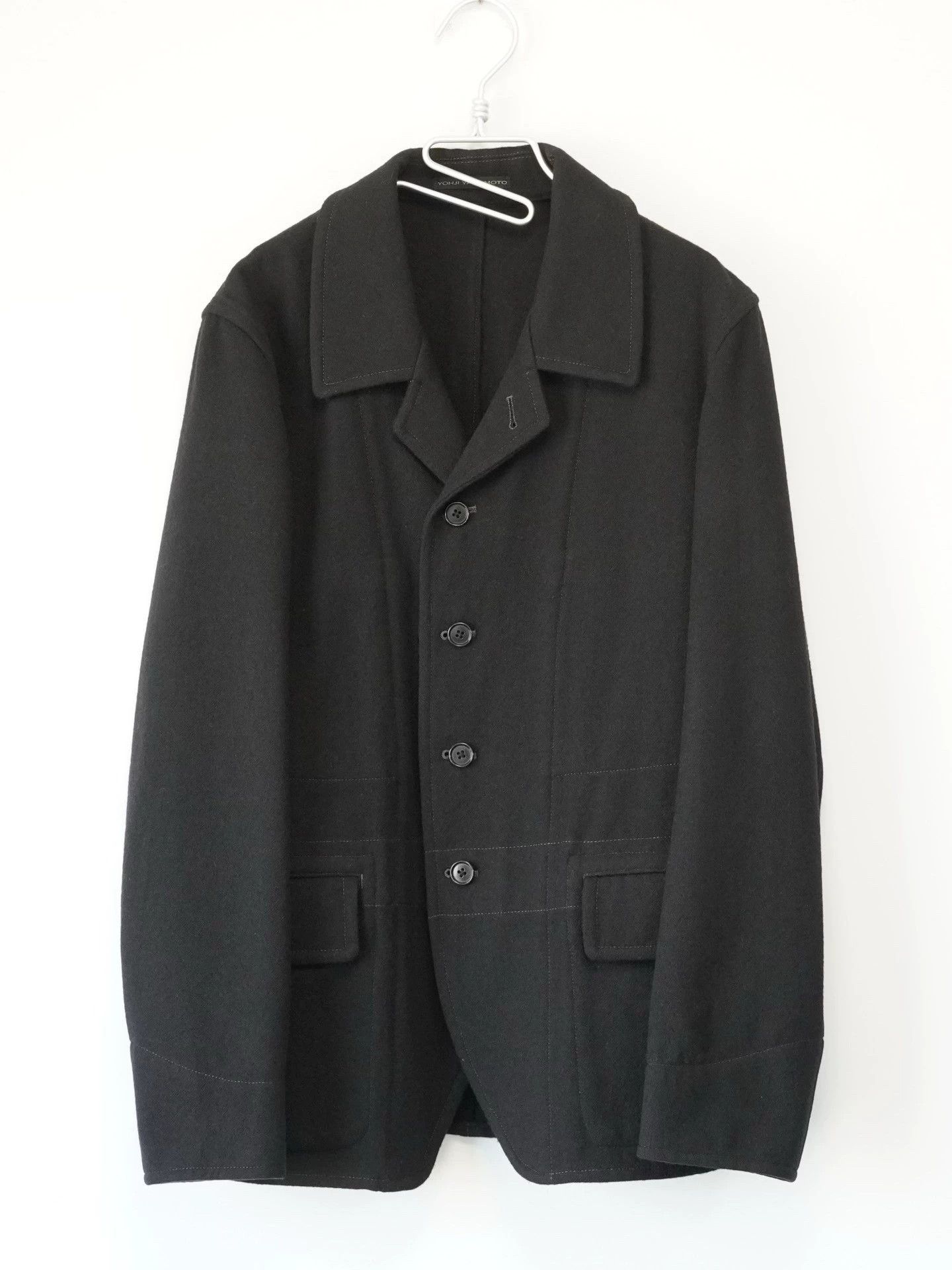 Yohji Yamamoto Yohji Yamamoto Y's for Men Topstitch Wool Jacket J23 Size US M / EU 48-50 / 2 - 1 Thumbnail