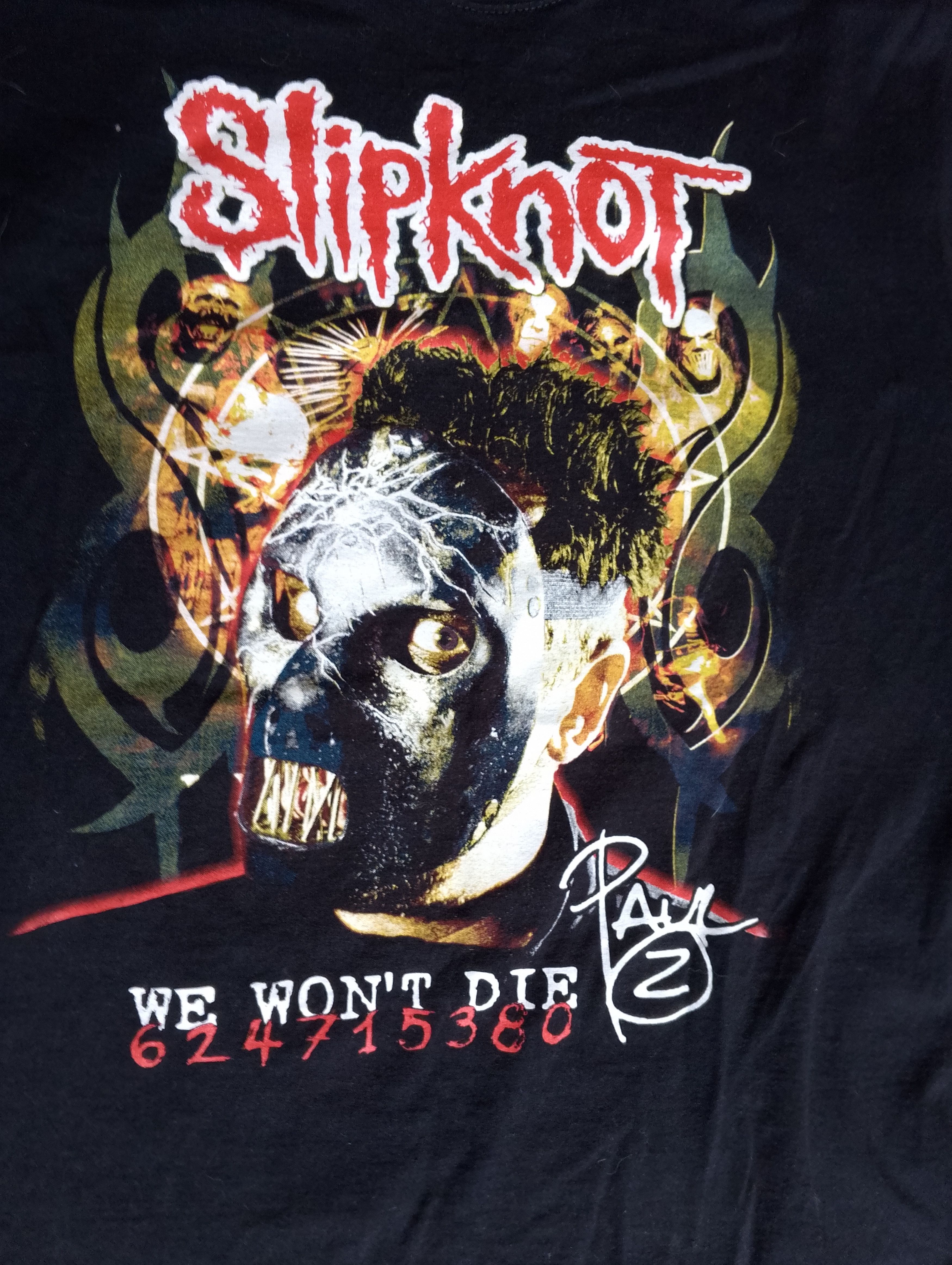 Slipknot slipknot Paul Gray autographed t-shirt Size US M / EU 48-50 / 2 - 3 Thumbnail