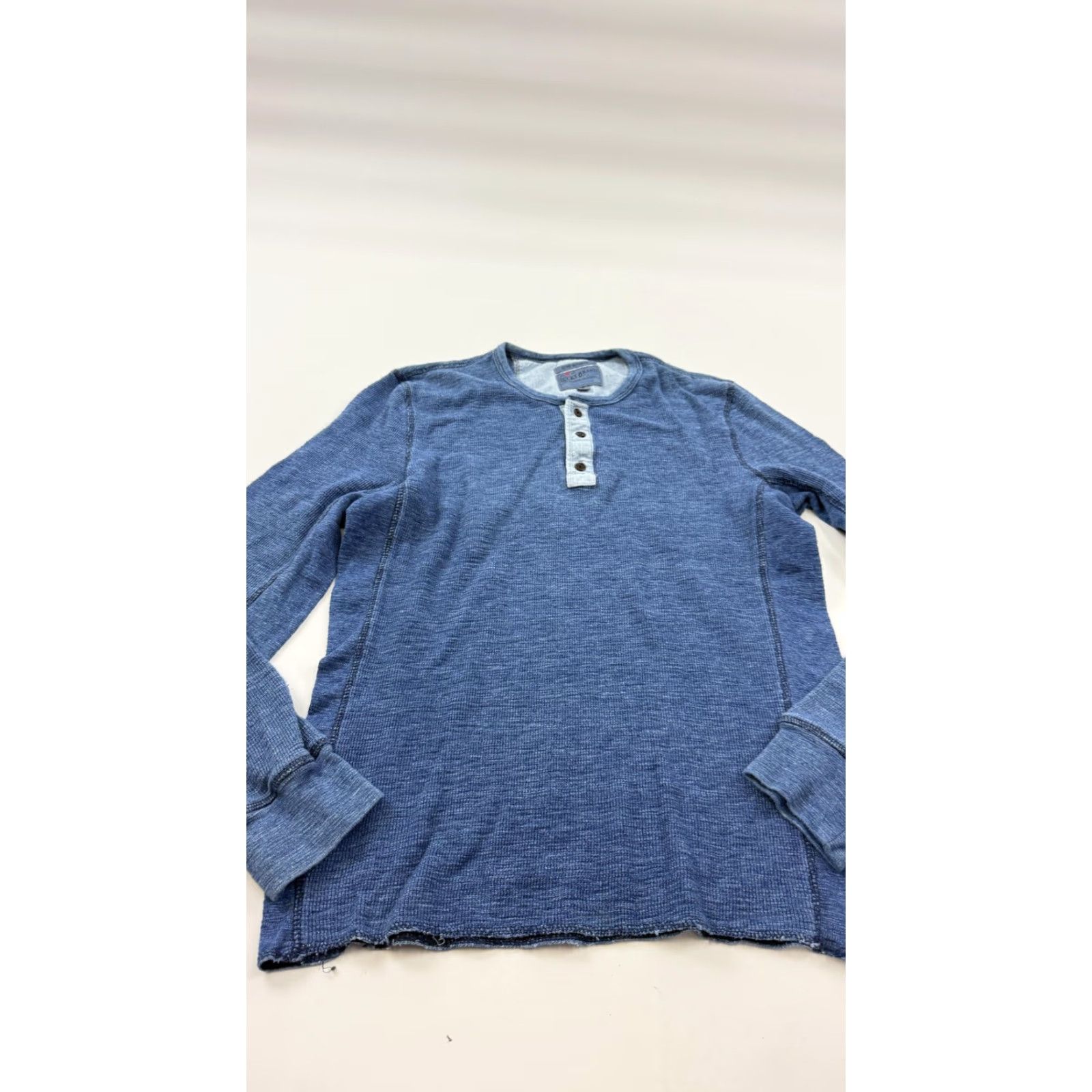 Lucky Brand Lucky Brand Shirt Mens Medium Blue Thermal Lived In Henley Long Sleeve Top Size US M / EU 48-50 / 2 - 3 Thumbnail