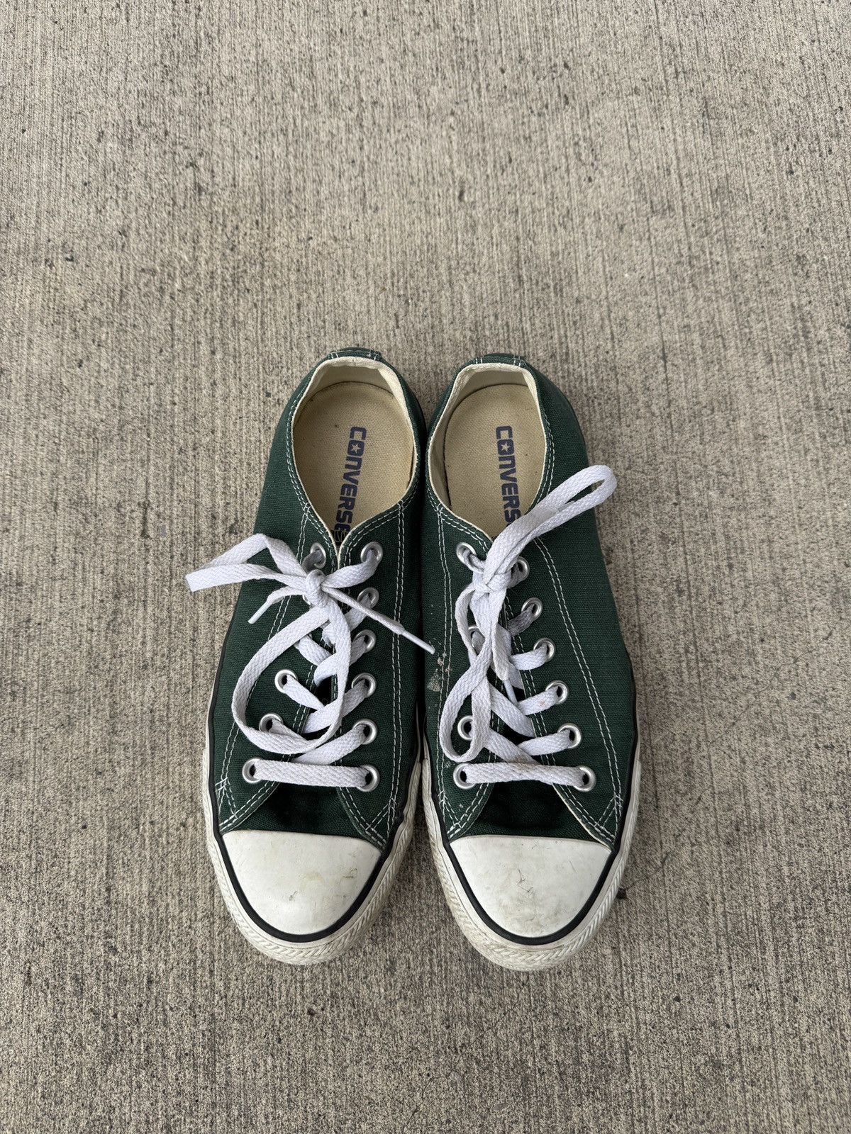 Converse FOREST GREEN CONVERSE ALL STAR CHUCK TAYLOR SNEAKERS Size US 6.5 / EU 39-40 - 4 Thumbnail