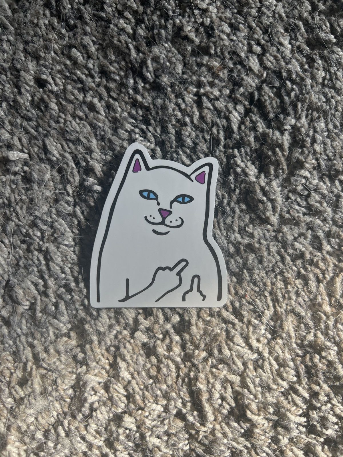 RIPNDIP Rip N Dip Lord Nermal F U Sticker Size ONE SIZE - 1 Thumbnail