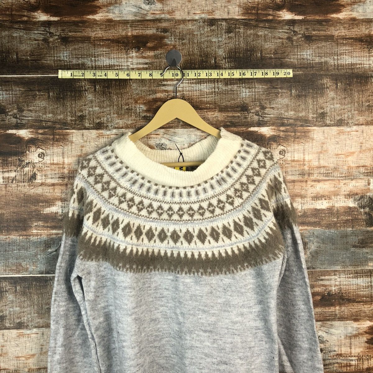 Homespun Knitwear × Japanese Brand Bi Abey Grey art vintage Knitwear #A1857 Size M / US 6-8 / IT 42-44 - 2 Thumbnail