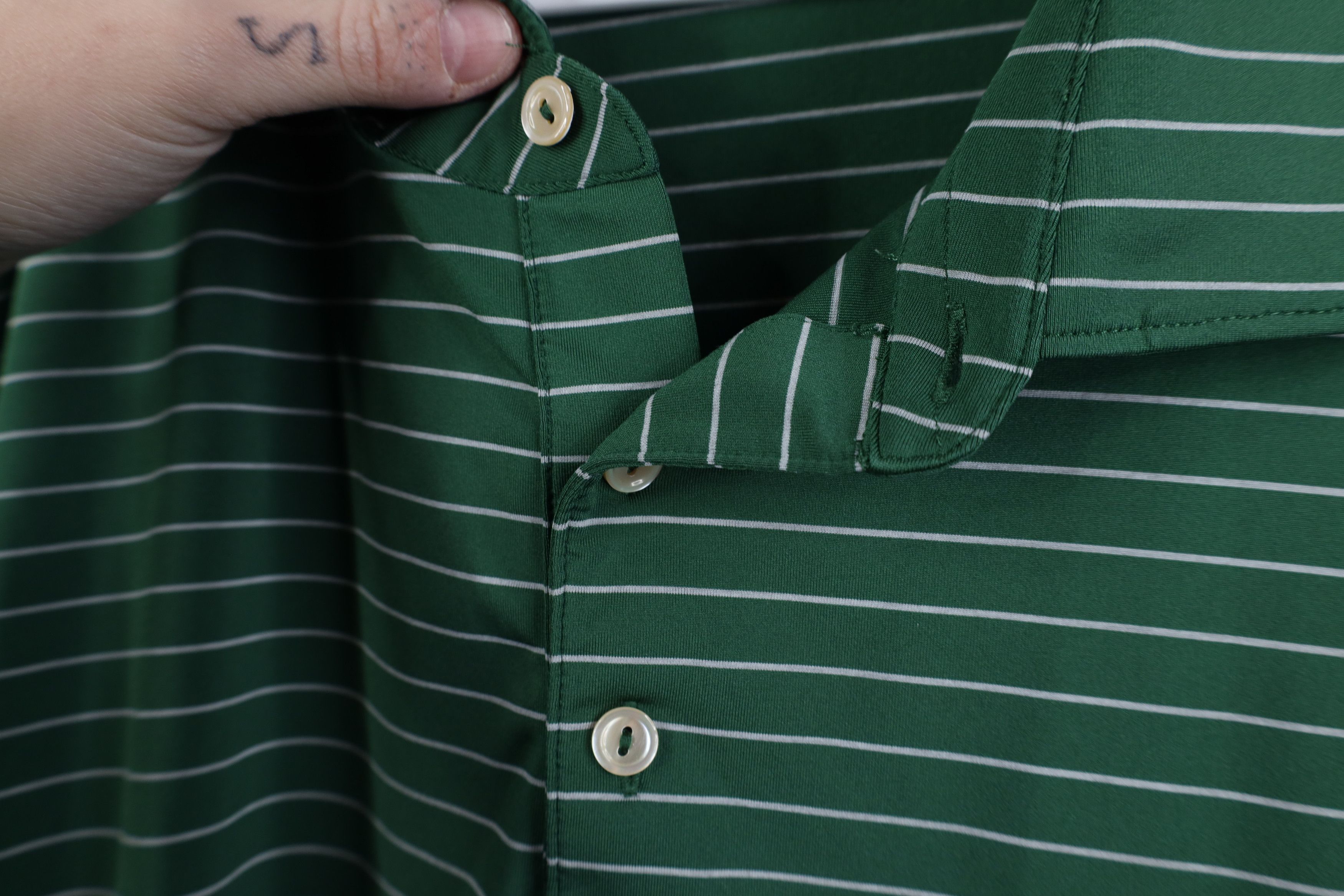 Peter Millar Peter Millar Summer Comfort Striped Knit Golf Polo Shirt Size US XXL / EU 58 / 5 - 5 Thumbnail