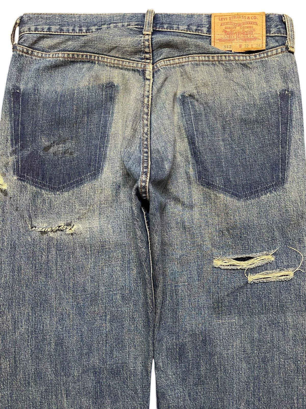 Vintage 90s Japan Levis 512 Distressed Style Baggy Jeans