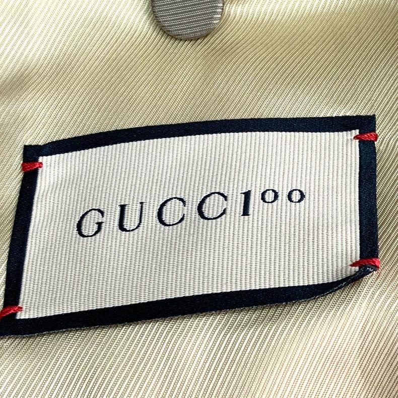 Gucci GucciBrown logo jacquad full print cotton lapel single-brea Size US L / EU 52-54 / 3 - 5 Thumbnail