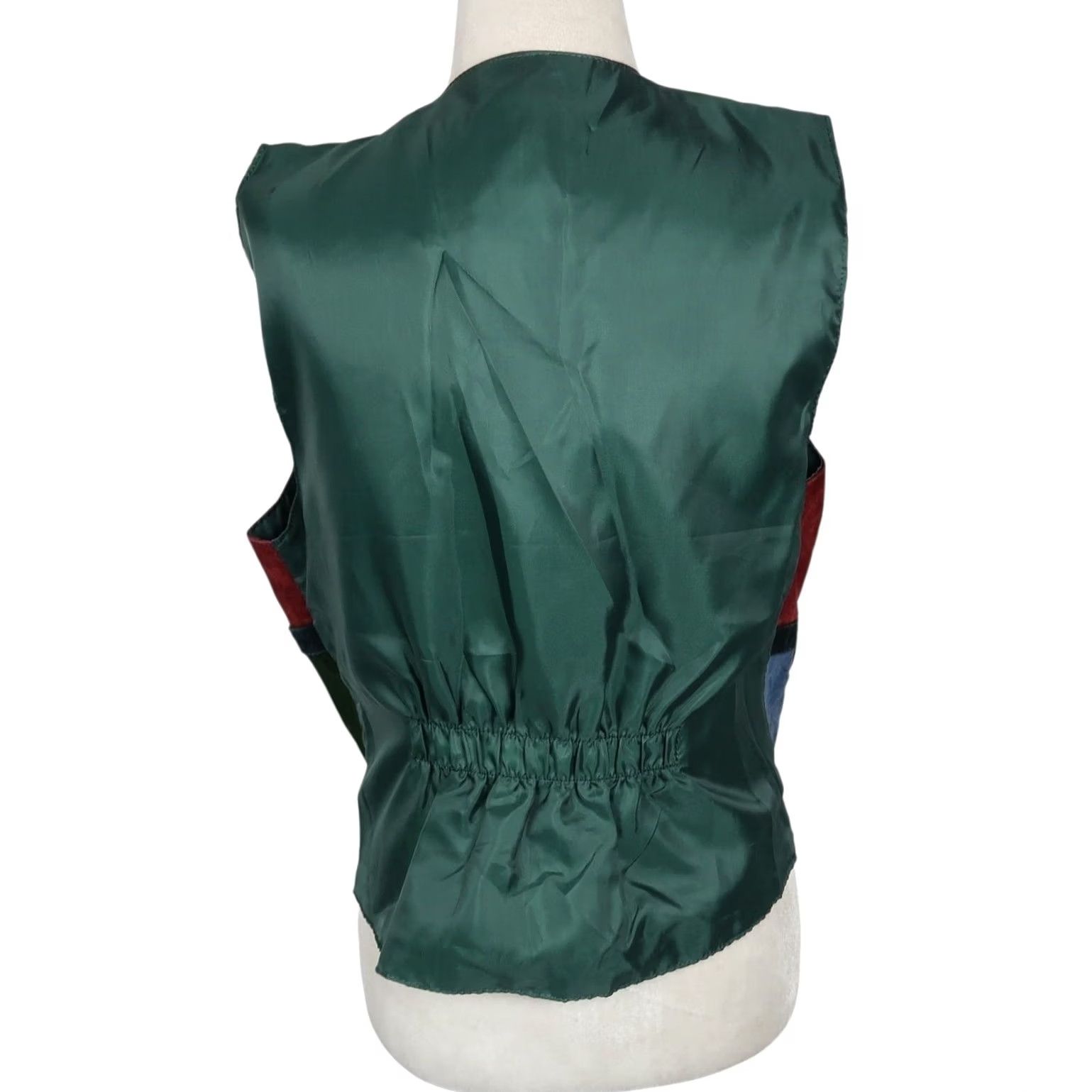Vintage VINTAGE Northwest Territory Vest Adult Medium Green Suede Patchwork 90s Womens Size M / US 6-8 / IT 42-44 - 5 Thumbnail